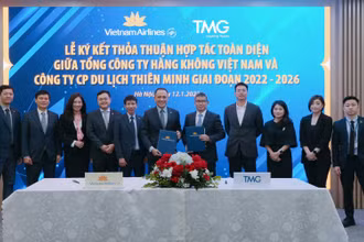 Hợp tác phát triển hàng không và du lịch. (Ảnh: Vietnam Airlines cung cấp)
