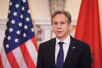 Ngoại trưởng Mỹ Antony Blinken phát biểu tại Washington, DC, ngày 22/11/2021. (Ảnh: AFP/TTXVN)