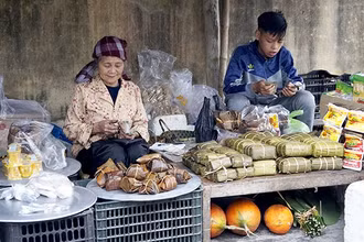 Góc chợ tết quê.