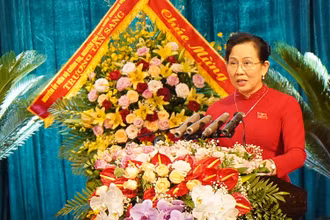 Đồng chí Lê Thị Thủy, Bí thư Tỉnh ủy Hà Nam.