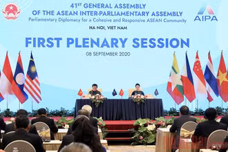 Quang cảnh Phiên toàn thể thứ nhất Đại hội đồng AIPA 41. Ảnh: DUY LINH