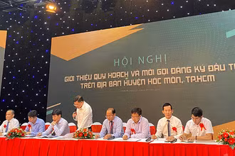 Hội nghị kêu gọi đầu tư của UBND huyện Hóc Môn tổ chức sáng 29-8.