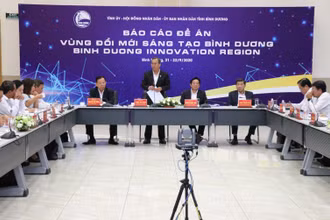 Hội nghị báo cáo Đề án Vùng đổi mới sáng tạo Bình Dương.