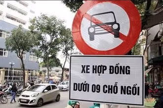 Từ ngày 15-9, Hà Nội sẽ khôi phục cấm xe taxi và xe hợp đồng dưới chín chỗ tại 10 tuyến phố nội đô.