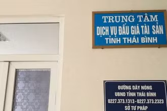 Trung tâm dịch vụ đấu giá tài sản tỉnh, thuộc Sở Tư pháp Thái Bình, nơi đối tượng Ngấn công tác.