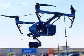Walmart sử dụng máy bay không người lái để giao các bộ dụng cụ tự xét nghiệm Covid-19.