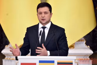Tổng thống Ukraine Volodymyr Zelenskiy. (Ảnh: RNZ)