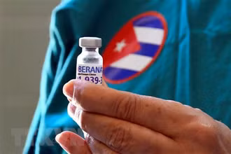Vaccine ngừa Covid-19 Soberana của Cuba. (Ảnh: AFP/TTXVN)