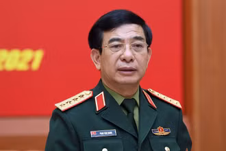 Đại tướng Phan Văn Giang, Ủy viên Bộ Chính trị, Phó Bí thư Quân ủy Trung ương, Bộ trưởng Quốc phòng. (Ảnh: QĐND)