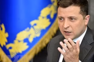 Tổng thống Ukraine Volodymyr Zelensky đã tuyên bố cắt đứt quan hệ ngoại giao với Nga. (Ảnh: AFP/TTXVN)