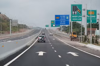 Cao tốc Hạ Long-Vân Đồn. Ảnh BGTVT