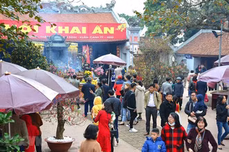 Lễ hội Khai ấn Đền Trần tại Nam Định sẽ không được tổ chức để phòng dịch Covid-19. (Ảnh: TTXVN)