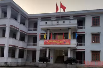Trụ sở UBND xã Mỹ Hòa, Tân Lạc, Hòa Bình.