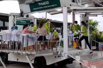 Thái Bình dồn sức tiêm vaccine cho lao động trong doanh nghiệp.