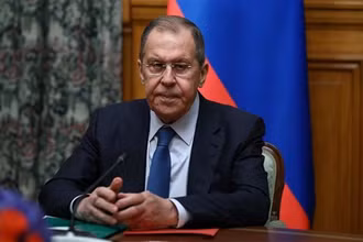 Ngoại trưởng Nga Sergei Lavrov tại một cuộc họp ở Moskva. (Ảnh: AFP/TTXVN)