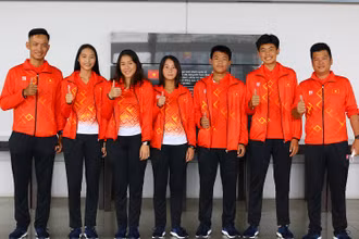 Đội tuyển quần vợt trẻ Việt Nam đặt quyết tâm cao tại Vòng sơ loại Junior Davis Cup/Junior Billie Jean King Cup khu vực châu Á-Thái Bình Dương năm 2022. (Ảnh: Liên đoàn Quần vợt Việt Nam)