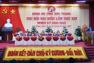 Đại hội Đảng bộ tỉnh Sóc Trăng với phương châm “Đoàn kết - Dân chủ - Kỷ cương - Đổi mới”.