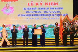 Hà Nam kỷ niệm 130 năm Ngày thành lập tỉnh và đón nhận Huân chương Độc lập hạng nhất