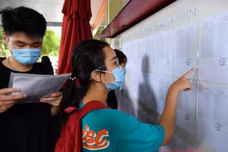 Thí sinh tại Kỳ thi tốt nghiệp THPT 2020. Ảnh: THUỶ NGUYÊN