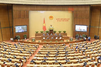 Toàn cảnh phiên họp Quốc hội ngày hôm nay 20-10. (Ảnh do Trung tâm báo chí Quốc hội cung cấp)
