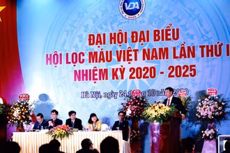 Thứ trưởng Bộ Y tế Đỗ Xuân Tuyên phát biểu ý kiến tại đại hội.