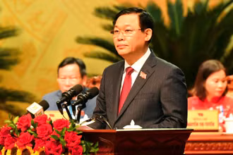 Đồng chí Vương Đình Huệ, Ủy viên Bộ Chính trị, Bí thư Thành ủy Hà Nội khóa 17, nhiệm kỳ 2020 - 2025.