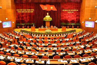 Toàn cảnh khai mạc hội nghị lần thứ 13 Ban Chấp hành Trung ương Đảng khóa XII.