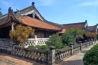 Chùa Keo Thái Bình gồm 17 công trình, với 128 gian phân bố trên diện tích hơn 2.000 m2.
