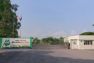 Trụ sở Công ty Cổ phần Mía đường La Ngà.
