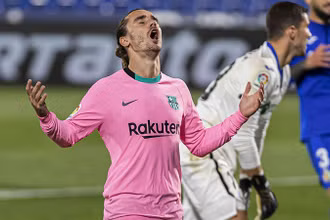 Antoine Griezmann là nỗi thất vọng của Barca.