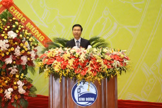 Đồng chí Võ Văn Thưởng phát biểu chỉ đạo Đại hội. 