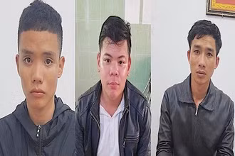 Các đối tượng Nguyễn Bá Tuấn, Trần Đình Ý và Huỳnh Văn Hùng. (Ảnh Công an cung cấp)