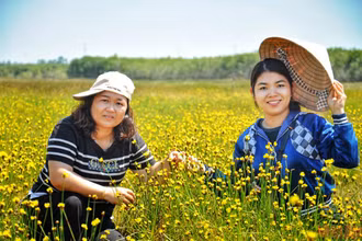 Du khách lại có dịp tham quan loài hoa đặc biệt hoàng đầu ấn.