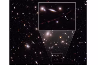 Earendel là ngôi sao nằm xa Trái đất nhất từng được quan sát thấy. (Ảnh: NASA)