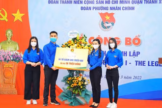 Lễ công bố quyết định thành lập Chi đoàn Nam Thăng Long I – The Legend. (Ảnh: NGỌC VY)