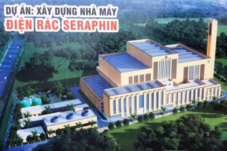 Phối cảnh nhà máy điện rác Seraphin sau khi hoàn thành. (Ảnh: BTC)