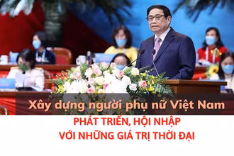 Xây dựng người phụ nữ Việt Nam phát triển, hội nhập với những giá trị thời đại
