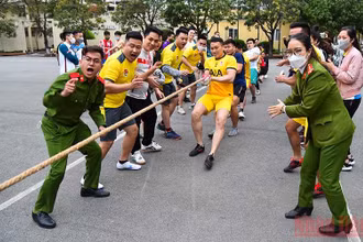 Các bộ môn thi đấu của hội thao diễn ra sôi nổi, hấp dẫn.