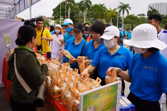 Liên đoàn Lao động thành phố Hải Phòng tổ chức Ngày hội “Cảm ơn người lao động” tại lễ phát động Tháng Công nhân năm 2021. (Ảnh minh họa)