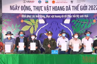 Ký cam kết không tiêu thụ, mua bán động vật hoang dã trái phép.