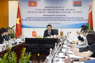 Hội nghị tại điểm cầu Việt Nam (Ảnh: Moit).