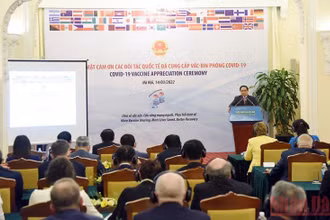 Thủ tướng Phạm Minh Chính cảm ơn các đối tác quốc tế đã hỗ trợ vaccine phòng Covid-19 cho Việt Nam.