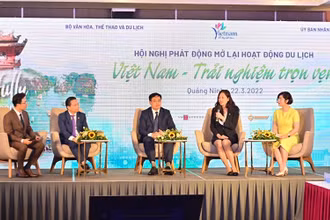 Quang cảnh Hội nghị phát động mở lại hoạt động du lịch với chủ đề: “Việt Nam-Trải nghiệm trọn vẹn” tại Quảng Ninh.
