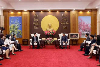 Quang cảnh buổi thăm và làm việc tại Tỉnh ủy Lâm Đồng.