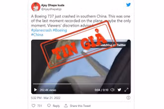 Đoạn video được chia sẻ trên mạng xã hội chỉ là mô phỏng. (Ảnh chụp màn hình)