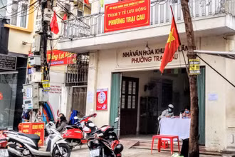 Trạm y tế lưu động phường Trại Cau (quận Lê Chân).