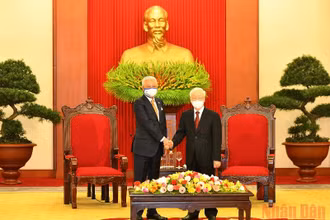 Chiều 21/3/2022, tại Trụ sở Trung ương Đảng, Tổng Bí thư Nguyễn Phú Trọng tiếp Thủ tướng Malaysia Ismail Sabri Yaakob thăm chính thức Việt Nam. (Ảnh: ĐĂNG KHOA)