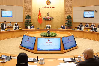 Toàn cảnh phiên làm việc của Hội nghị Ủy ban quốc gia về Thanh niên Việt Nam lần thứ nhất. 