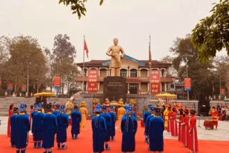 Lễ tế tại Lễ kỷ niệm 138 năm Khởi nghĩa Yên thế.