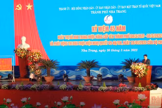 Quang cảnh buổi lễ.